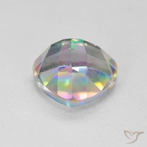 Cuarzo Místico Multicolor natural de 2.62 ct, Trillón, VS