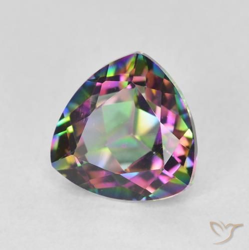Cuarzo Místico Multicolor natural de 1.75 ct, Trillón, VS