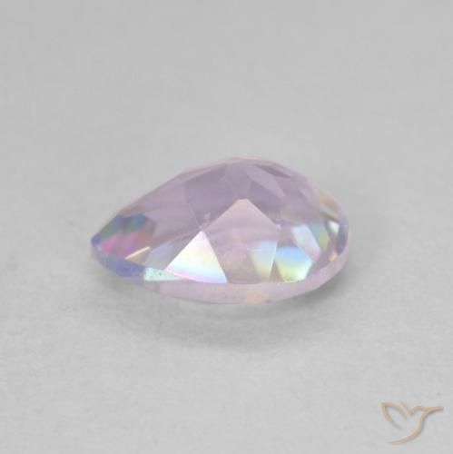 Cuarzo Místico Multicolor natural de 1.09 ct, En forma de pera, VVS-VS