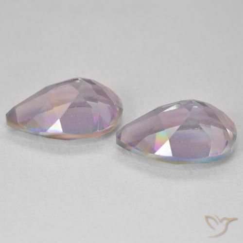 Gemas de Cuarzo Místico Multicolor natural de 5.80 ct, En forma de pera, VVS