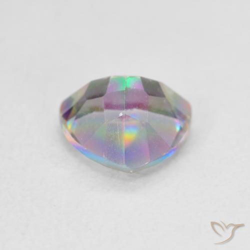 Cuarzo Místico Multicolor natural de 1.07 ct, Trillón, VVS