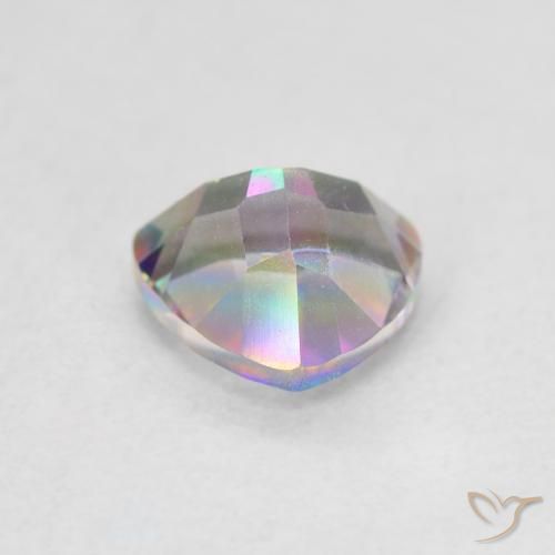 Cuarzo Místico Multicolor natural de 1.06 ct, Trillón, VVS