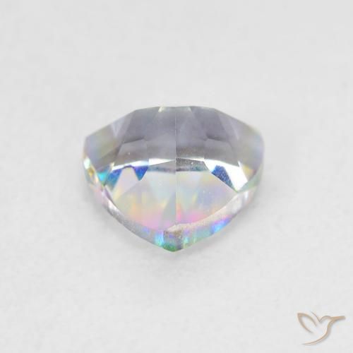 Cuarzo Místico Multicolor natural de 0.75 ct, Trillón, VVS