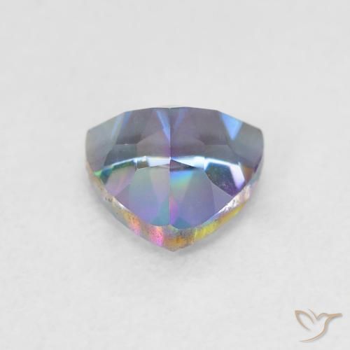 Cuarzo Místico Multicolor natural de 0.75 ct, Trillón, VVS
