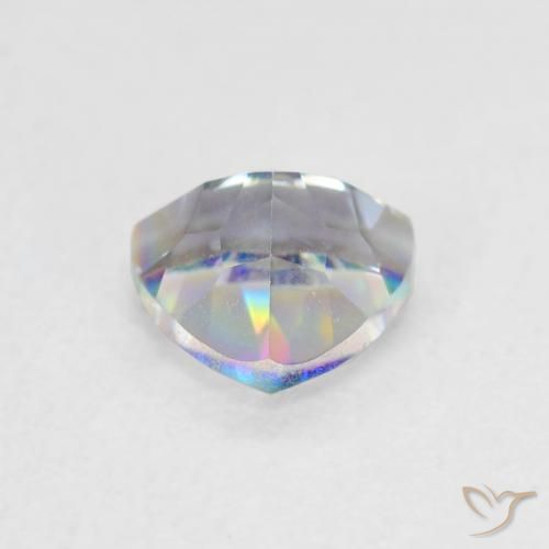 Cuarzo Místico Multicolor natural de 0.77 ct, Trillón, VVS