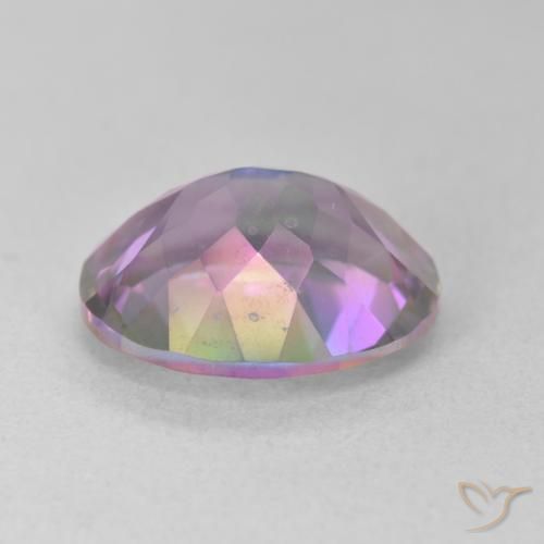 Cuarzo Místico Multicolor natural de 5.14 ct, Ovalada, VVS