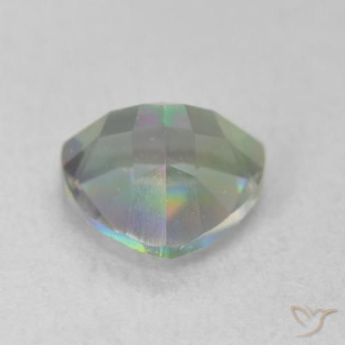 Cuarzo Místico Multicolor natural de 1.12 ct, Trillón, VVS