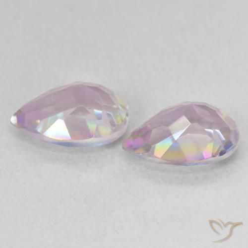 Gemas de Cuarzo Místico Multicolor natural de 2.09 ct, En forma de pera, VVS