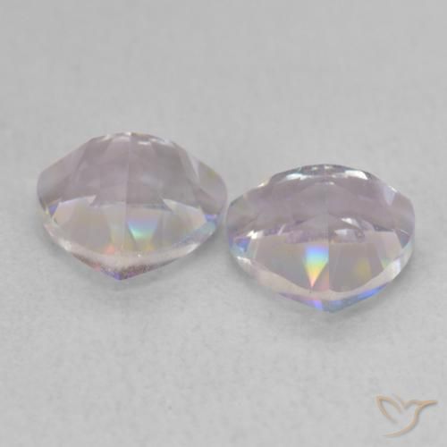 Gemas de Cuarzo Místico Multicolor natural de 1.53 ct, Trillón, VVS
