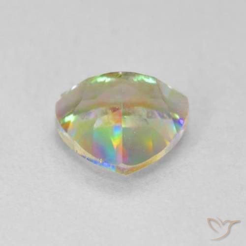 Cuarzo Místico Multicolor natural de 0.70 ct, Trillón, VS