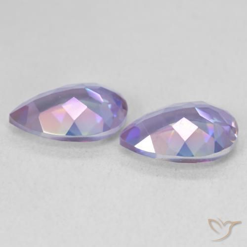 Gemas de Cuarzo Místico Multicolor natural de 3.43 ct, En forma de pera, VVS-VS