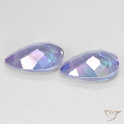 Gemas de Cuarzo Místico Multicolor natural de 3.45 ct, En forma de pera, VVS-VS