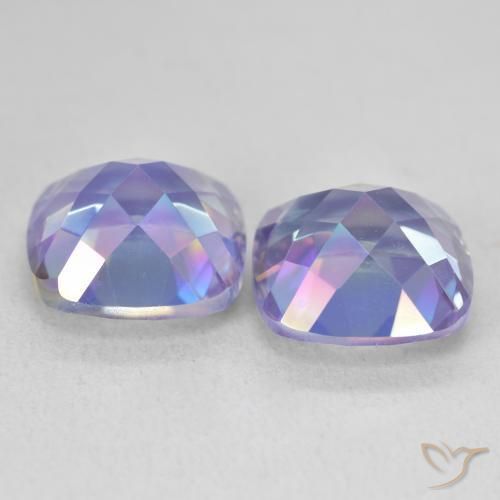Gemas de Cuarzo Místico Multicolor natural de 8.35 ct, Forma Cojín, VVS-VS