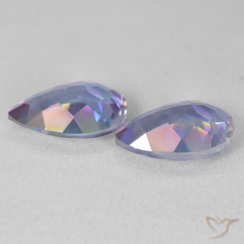 Gemas de Cuarzo Místico Multicolor natural de 3.33 ct, En forma de pera, VS