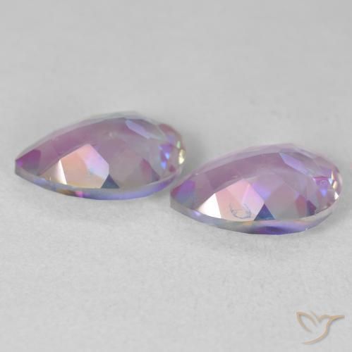 Gemas de Cuarzo Místico Multicolor natural de 3.45 ct, En forma de pera, VS