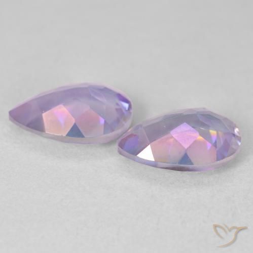 Gemas de Cuarzo Místico Multicolor natural de 3.37 ct, En forma de pera, VS