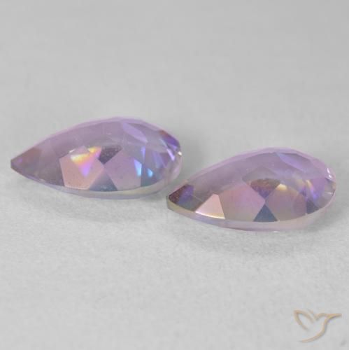 Gemas de Cuarzo Místico Multicolor natural de 3.33 ct, En forma de pera, VS