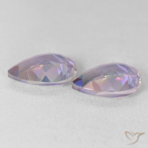 Gemas de Cuarzo Místico Multicolor natural de 3.41 ct, En forma de pera, VVS-VS