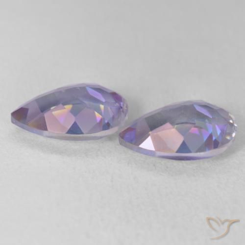 Gemas de Cuarzo Místico Multicolor natural de 3.40 ct, En forma de pera, VVS-VS