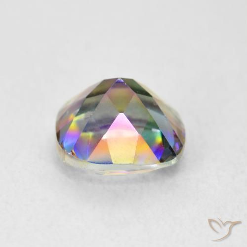 Cuarzo Místico Multicolor natural de 2.08 ct, Forma Cojín, VVS-VS