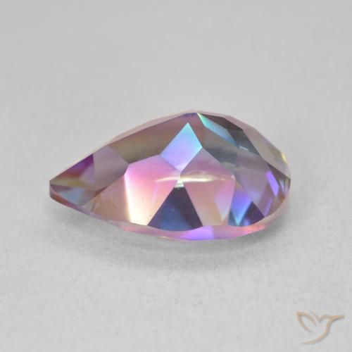 Cuarzo Místico Multicolor natural de 5.02 ct, En forma de pera, VVS
