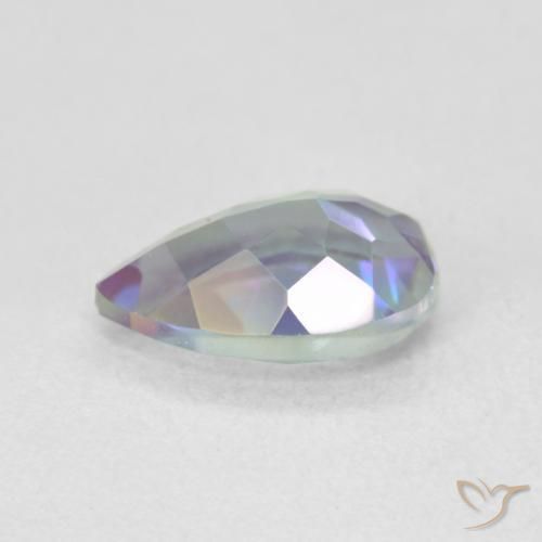 Cuarzo Místico Multicolor natural de 1.78 ct, En forma de pera, VS