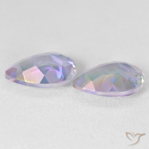 Gemas de Cuarzo Místico Multicolor natural de 3.50 ct, En forma de pera, VVS-VS