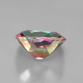Topacio místico multicolor natural de 6,03 ct, corte cojín, VVS-VS