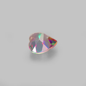 Topacio místico multicolor natural de 1,04 ct, forma de corazón, VS