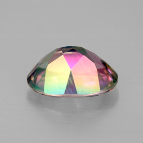 Topacio místico multicolor natural de 2,12 ct, corte óvalo, VVS-VS