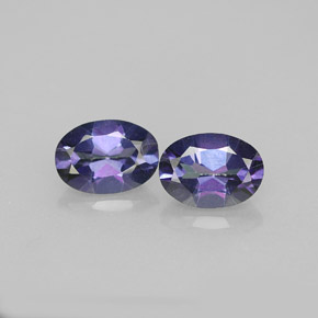 Gemas de topacio místico violeta natural de  ct, corte óvalo, VVS-VS