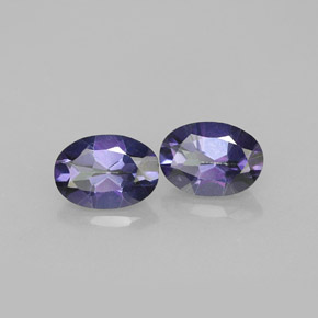 Gemas de topacio místico violeta natural de  ct, corte óvalo, VVS-VS