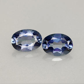 Gemas de topacio místico azul natural de  ct, corte óvalo, VVS-VS