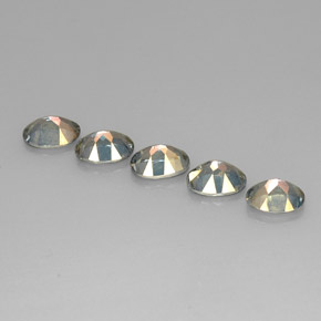 Gemas de Topacio místico Azul natural de  ct, Corte Óvalo, VVS-VS