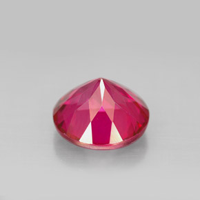 Topacio místico rojo natural de 4,59 ct, corte redondo, VS