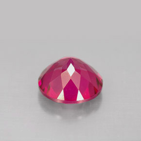Topacio místico rojo natural de 4,50 ct, corte redondo, VS