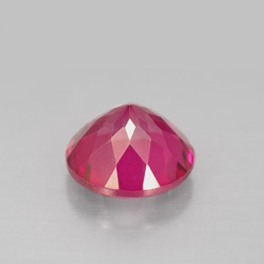 Topacio místico rojo natural de 4,60 ct, corte redondo, VS