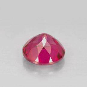 Topacio místico rojo natural de 4,72 ct, corte redondo, VS