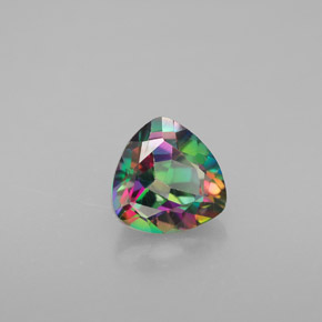 Topacio místico multicolor natural de 1,51 ct, trillón, VVS-VS