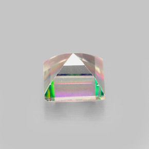 Topacio místico multicolor natural de 2,32 ct, cuadrado, VS