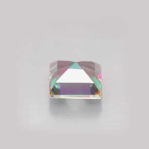 Topacio místico multicolor natural de 2,18 ct, cuadrado, VS
