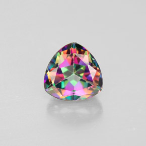 Topacio místico multicolor natural de 1,63 ct, trillón, VS