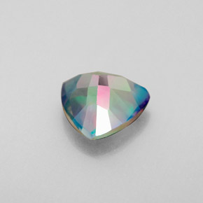 Topacio místico multicolor natural de 2,06 ct, trillón, VS