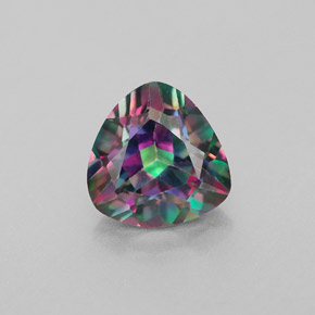Topacio místico multicolor natural de 2,32 ct, trillón, VS