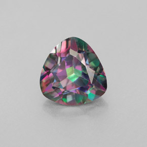 Topacio místico multicolor natural de 2,32 ct, trillón, VS