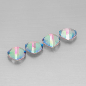 Gemas de topacio místico multicolor natural de  ct, trillón, VVS-VS