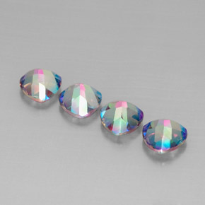 Gemas de topacio místico multicolor natural de  ct, trillón, VVS-VS