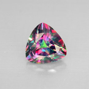 Topacio místico multicolor natural de 2,19 ct, trillón, VS