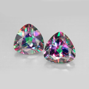 Gemas de topacio místico multicolor natural de  ct, trillón, VVS-VS