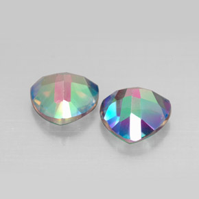 Gemas de topacio místico multicolor natural de  ct, trillón, VVS-VS